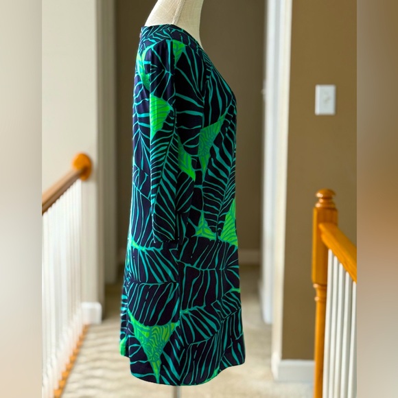 Lilly Pulitzer Carol Shift Dress Under The Palms‎ Tropical Dress Size 4 - Picture 2 of 10
